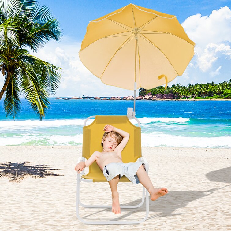 Beach umbrella hot sale chair combo